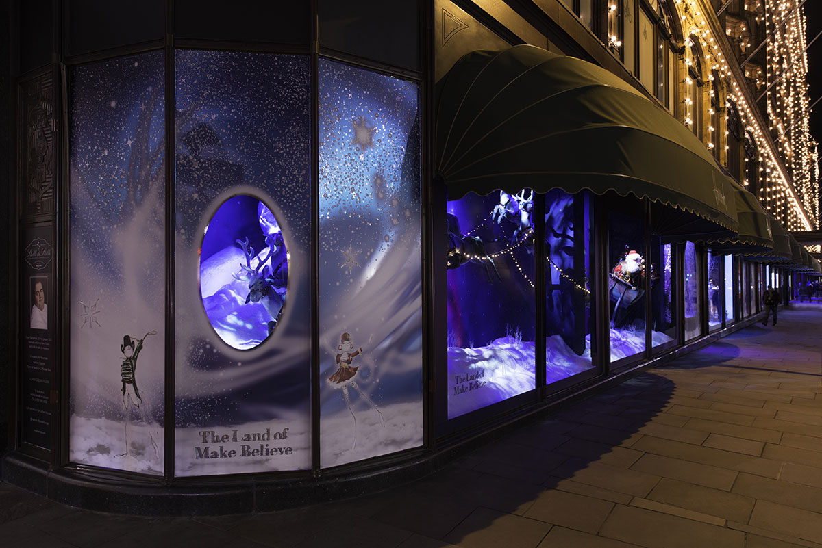 Harrods Christmas Window by Snow Business