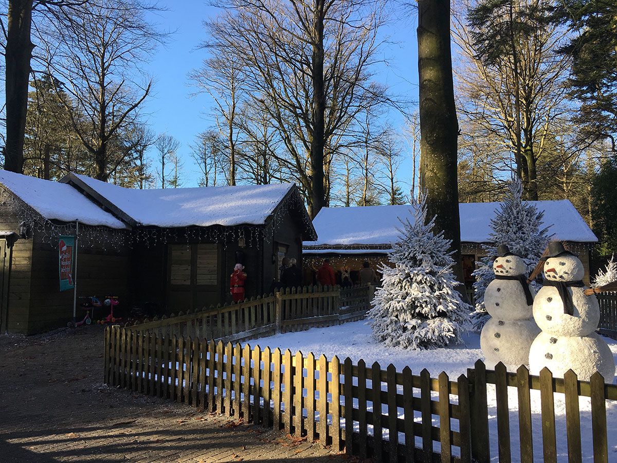 Paper snow used for winter wonderland dressing at Centre Parcs by Snow Business