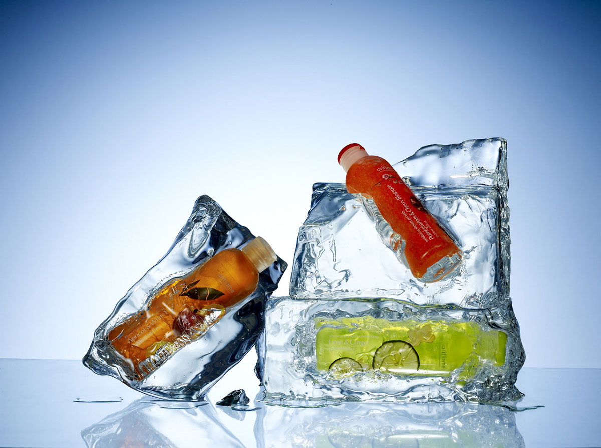 Ice gel used for product photography by Panarama Film, Snow Business Partner